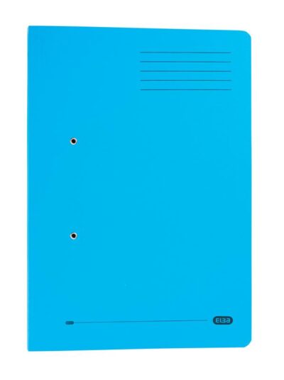 Elba Stratford Spring Pocket Transfer File Manilla Foolscap 320gsm Blue (Pack 25) - 100090146