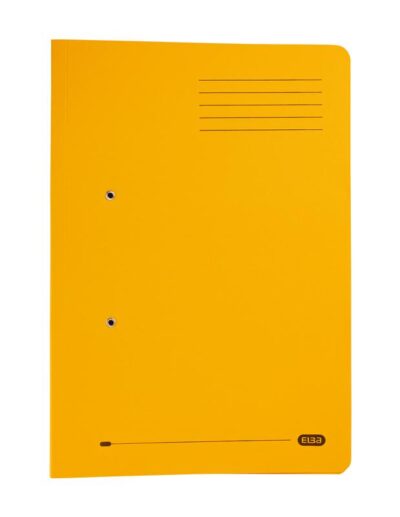 Elba Stratford Spring Pocket Transfer File Manilla Foolscap 320gsm Yellow (Pack 25) - 100090150