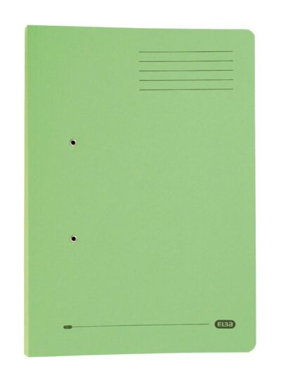 Elba Spirosort Transfer Spring Files Recycled 315gsm Foolscap Green (Pack 25) 100090160