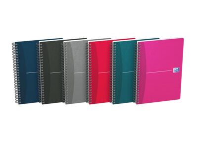 Oxford Essentials Notebook A5 Soft Card Wirebound 180 Pages SCRIBZEE Compatible Assorted Colours (Pack 5) 100103741