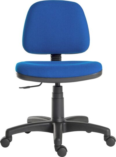 Ergo Blaster Medium Back Fabric Operator Office Chair with Fixed Arms Blue - 1100BLU/0288