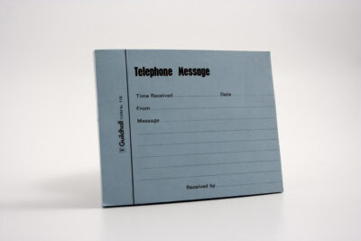 Guildhall Telephone Message Pad 101x127mm 100 Sheets Blue (Pack 5) – 110Z
