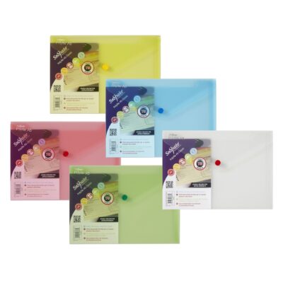 Snopake Polyfile Wallet File Polypropylene A5 Classic Assorted Colours (Pack 5) - 11395