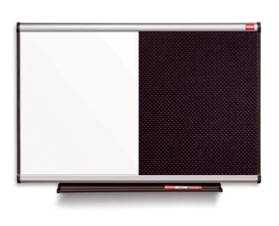 Nobo Prestige Combination Black Foam/Magnetic Whiteboard Aluminium Frame 900x600mm QBPK9060