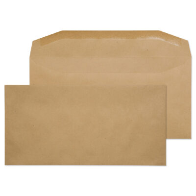 ValueX Wallet Envelope DL Gummed Plain 80gsm Manilla (Pack 1000) – 13780
