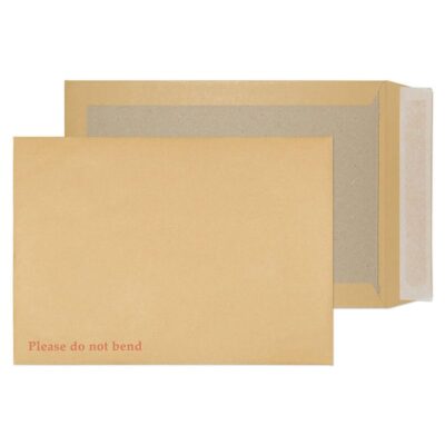 ValueX C4 Envelopes Board Back Pocket Peel & Seal Manilla 120gsm (Pack 20) – 13935/20