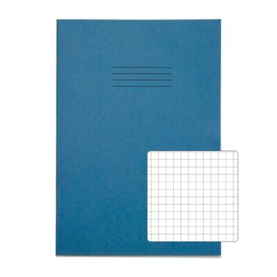 Rhino 13 x 9 A4+ Oversized Exercise Book 40 Page 7mm Squared Light Blue (Pack 100) – VDU024-360-4