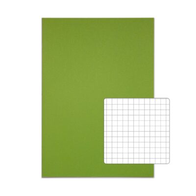 Rhino 13 x 9 A4+ Oversized Exercise Book 40 Page 7mm Squared Light Green (Pack 100) – VDU024-320-6