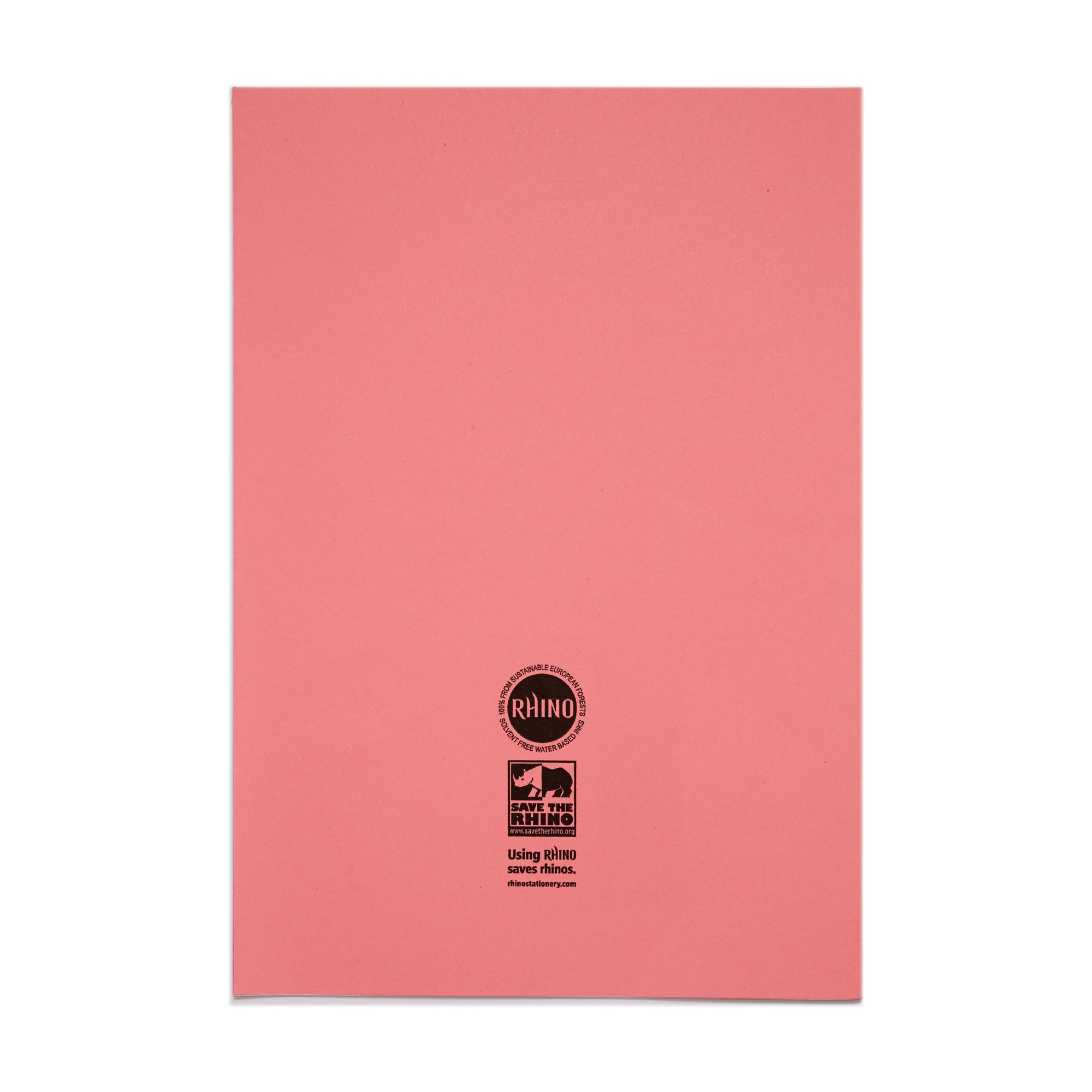 Rhino 13 x 9 A4+ Oversized Exercise Book 40 Page Ruled 12mm Pink (Pack 100) - VDU024-250-0 - Image 4