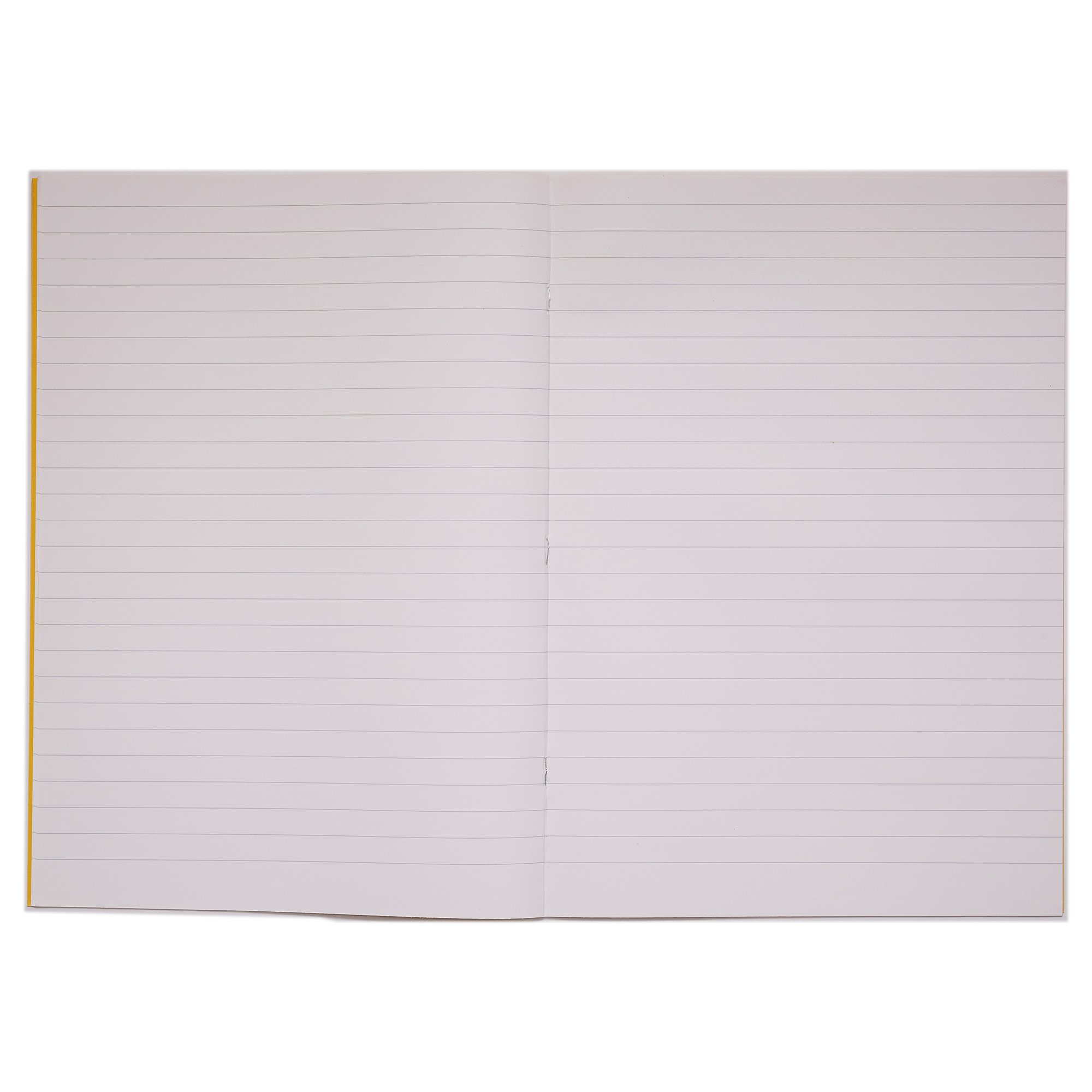 Rhino 13 x 9 A4+ Oversized Exercise Book 40 Page Feint Ruled 12mm Yellow (Pack 100) - VDU024-200-0 - Image 3