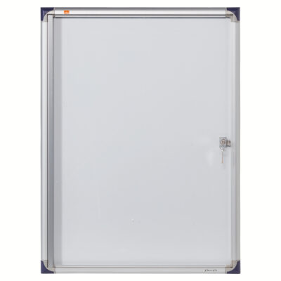Nobo Extra Flat Magnetic Whiteboard Display Case Lockable 4 x A4 550x735mm 1900846