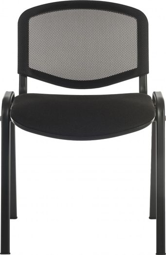Conference Mesh Back Stackable Chair Black – 1500MESH-BLK