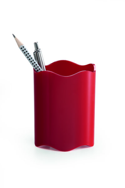 Durable Vivid Trend Pen Pot Plastic Red - 1701235080