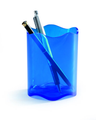 Durable Vivid Trend Pen Pot Plastic Blue – 1701235540