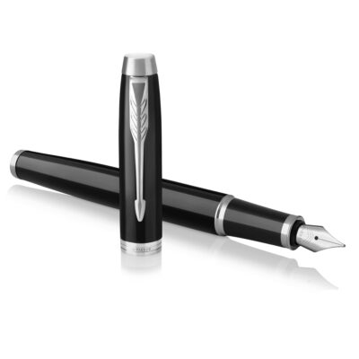 Parker IM Fountain Pen Black Barrel Blue Ink Gift Box - 1931651