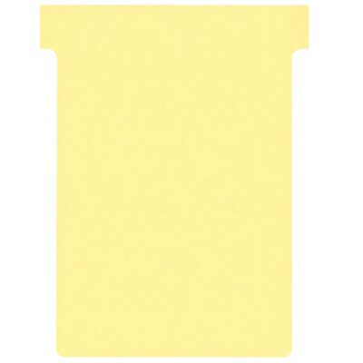 Nobo T-Cards A80 Size 3 Yellow (Pack 100) 2003004