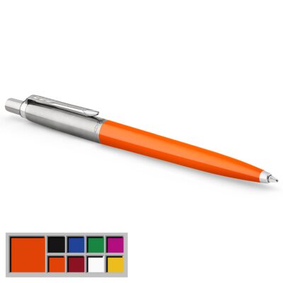 Parker Jotter Ballpoint Pen Orange Barrel Blue Ink – 2076054