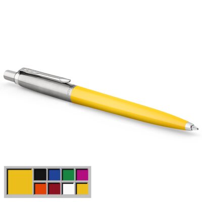 Parker Jotter Ballpoint Pen Yellow Barrel Blue Ink – 2076056