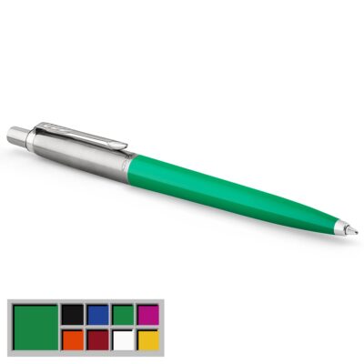 Parker Jotter Ballpoint Pen Green Barrel Blue Ink – 2076058