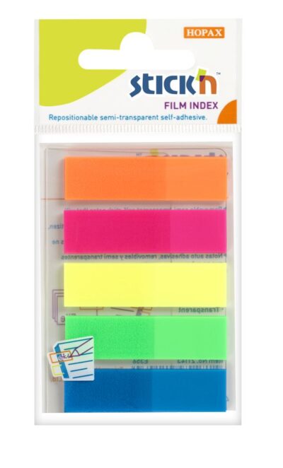ValueX Index Flags Repositionable 12x45mm 5×25 Flags Neon Assorted Colours (Pack 125) 21050