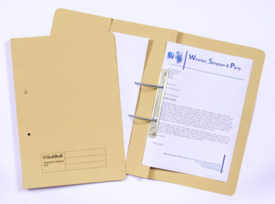 Guildhall Spring Pocket Transfer File Foolscap 420gsm Yellow (Pack 25) – 211/6003Z