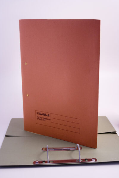 Guildhall Spring Pocket Transfer File Manilla Foolscap 420gsm Orange (Pack 25) – 211/6004Z