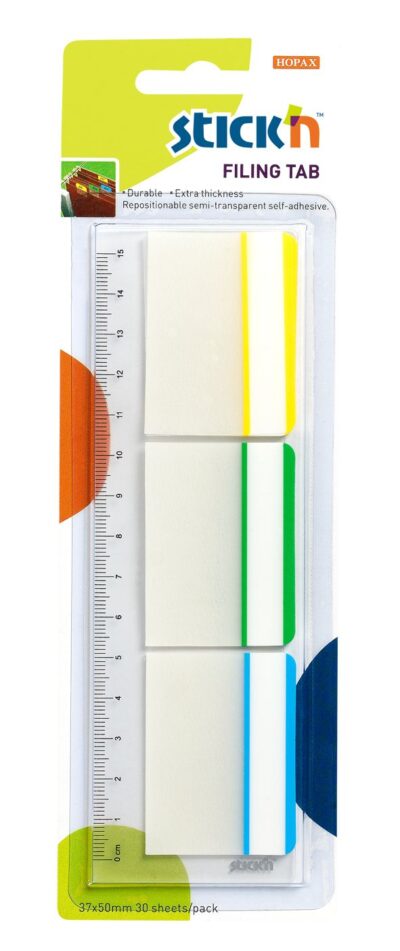 ValueX Index Flags Repositionable 37x50mm 3×10 Tabs Assorted Colours (Pack 30) 21360
