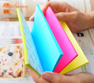 Stickn Magic Sticky Notes 76x127mm 100 Sheets Neon Colours (Pack 12) 21573