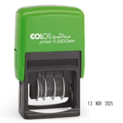 Colop Green Line S220 Self Inking Date Stamp Black Ink – 105510