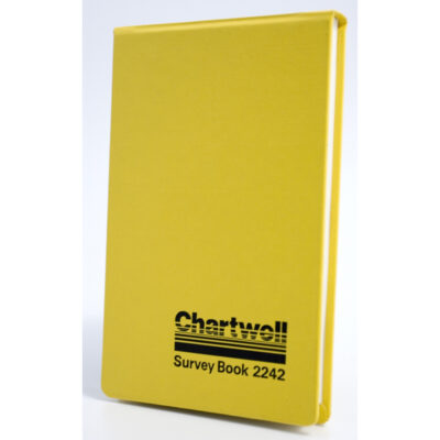 Chartwell Survey Dimension Book Weather Resistant 106x165mm Lined Numbered 1 Up Each Opening 160 Pages Yellow – 2242Z