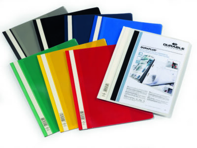 Durable DURAPLUS Presentation Folder A4 Assorted Colours (Pack 25)