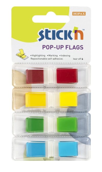 ValueX Index Flags Repositionable 12x45mm 4×35 Tabs Assorted Colours (Pack 140) 26020