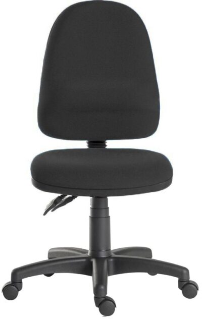 Ergo Twin High Back Fabric Operator Office Chair without Arms Black - 2900BLK