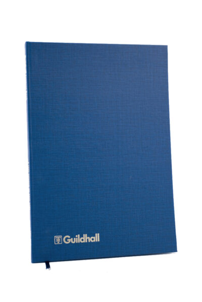 Guildhall Account Book Casebound 298x203mm 2 Cash Columns 80 Pages Blue - 31/2Z