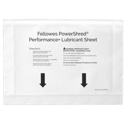 Fellowes Powershred Oil Sheets (Pack 10) - 4025601