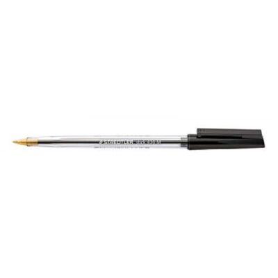 Staedtler 430 Stick Ballpoint Pen 1.0mm Tip 0.35mm Line Black (Pack 10) - 430M-9