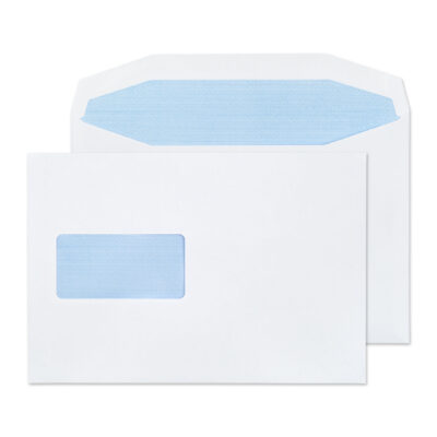 Blake Purely Everyday Mailer Envelope C5+ 162x235mm Gummed Window 90gsm White (Pack 500) – 4408