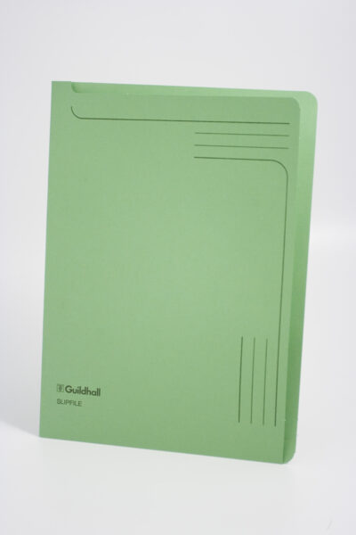 Guildhall Slipfile Manilla A4 Open 2 Sides 230gsm Green (Pack 50) – 4603Z