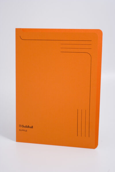Guildhall Slipfile Manilla A4 Open 2 Sides 230gsm Orange (Pack 50) – 4607Z