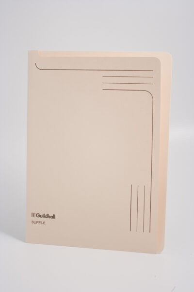 Guildhall Slipfile Manilla A4 Open 2 Sides 230gsm Cream (Pack 50) – 4609Z