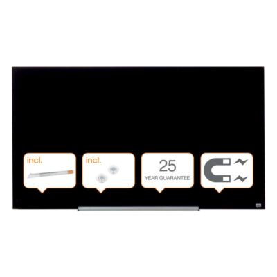 Nobo Impression Pro Magnetic Glass Whiteboard 1260x710mm Black 1905181
