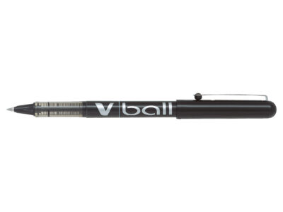 Pilot VBall Liquid Ink Rollerball Pen 0.5mm Tip 0.3mm Line Black (Pack 12) - 4902505085406SA