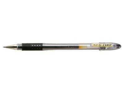 Pilot G-107 Grip Gel Rollerball Pen 0.7mm Tip 0.35mm Line Black (Pack 12) - 4902505158834