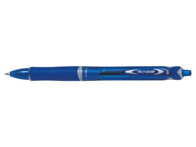 Pilot BeGreen Acroball Retractable Ballpoint Pen Recycled 1mm Tip 0.32mm Line Blue (Pack 10) - 20101003