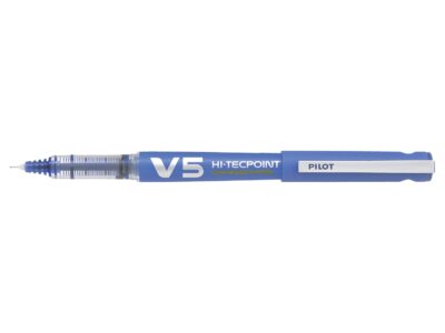 Pilot Begreen V5 Hi-Tecpoint Cartridge System Liquid Ink Rollerball Pen Recycled 0.5mm Tip 0.3mm Line Blue (Pack 10) - 4902505442803