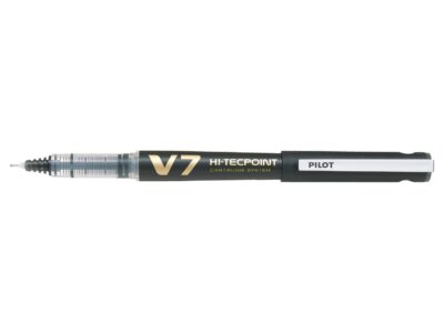 Pilot Begreen V7 Hi-Tecpoint Cartridge System Liquid Ink Rollerball Pen Recycled 0.7mm Tip 0.5mm Line Black (Pack 10) - 4902505442865