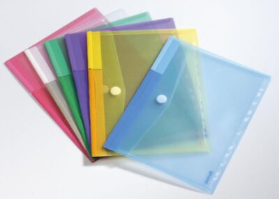 Tarifold Punched Wallets Polypropylene A4 Assorted Colours (Pack 12) - TAE510229