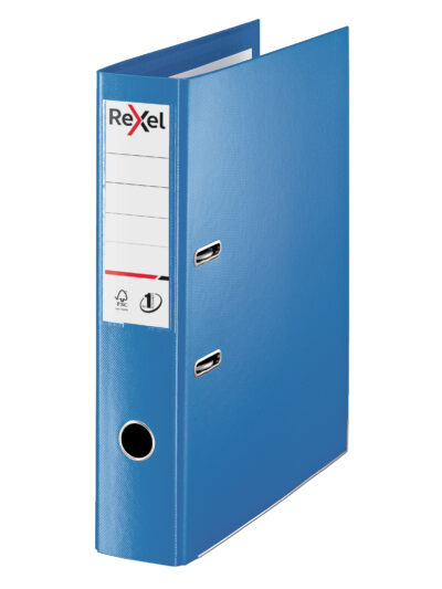 Rexel Choices Lever Arch File Polypropylene Foolscap 75mm Spine Width Blue (Pack 10) 2115512