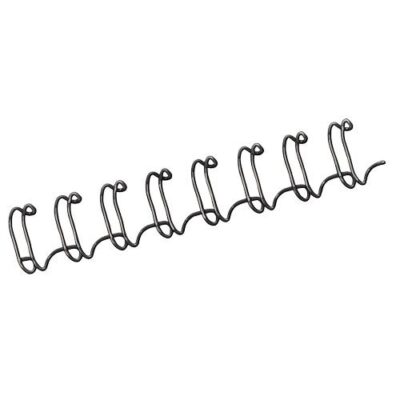 Fellowes Binding Wire Element A4 8mm 34 Loop Black (Pack 100) 53261