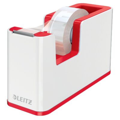 Leitz WOW Duo Colour Tape Dispenser with Tape White/Red – 53641026